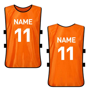 Superb New Wholesale Quick Dry 100% Polyester Soccer Training Pinnies Jerseys Vests Bibs for Adults Kids Summer Football Wear - Product Image 1