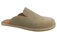 Espadrilles Homme en Faux Daim à Enfiler, Respirantes, Légères, Semelle Intermédiaire en EVA, Semelle Extérieure en Caoutchouc, Couleur Unie, Logo Brodé
