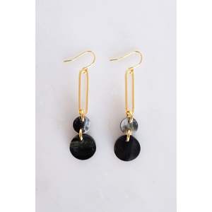 Pendientes Artesanales Étnicos de Cuerno de Búfalo Orgánico con Cristal, Accesorios de Moda Étnicos Nuevos - Product Image 2