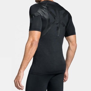 Gilet de sport moulant et confortable pour hommes, couche de Base à manches courtes, Compression du corps, permet de compresse les zones musculaires - Product Image 4