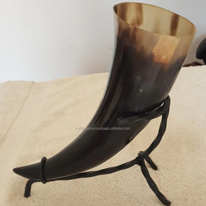 ขวดน้ำเขาควายธรรมชาติ ลดราคาสุดพิเศษ ขายดีที่สุด งานแฮนด์เมดสไตล์ไวกิ้ง ขัดเงา ของที่ระลึกสุดน่ารัก พกพาสะดวก จากอินเดีย - Product Image 2