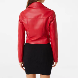 Vestes en cuir véritable pour femmes, style classique 2026, en peau de mouton, de haute qualité, pour la vente en ligne - Product Image 4