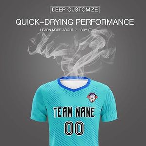 Uniformes y Pantalones Cortos de Fútbol Personalizados, Tela Transpirable que Absorbe la Humedad, Precio de Fábrica al por Mayor, Nombre y Número del Jugador - Product Image 4