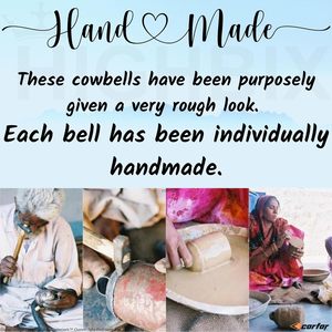 Juego de 3 Campanas Rústicas Colgantes de Hierro Dorado con Cuerda de Yute, Decoración Vintage para Hogar y Jardín, Campanas de Viento, Proveedor OEM - Product Image 5