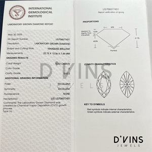 D'vins Jewels Vente en gros de diamants CVD créés en laboratoire, grand carat 12.53CT F VVS2 taille poire, remplis - Product Image 6