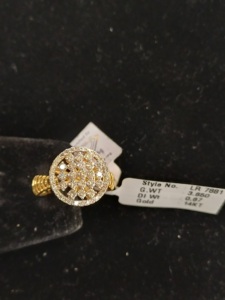 Elegant 14K Gold Cocktail <b>Ring</b> with Round <b>CZ</b> Cluster Premium Wedding Party Wear Jewelry for Women - Product Image 4