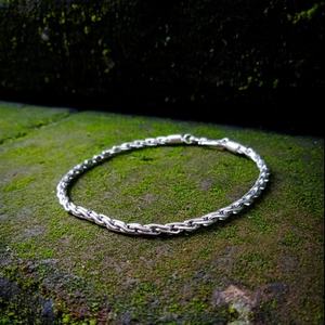 Bracelet chaîne en argent NY-CHB033 plaqué or en argent sterling pour femme homme idée cadeau élégante - Product Image 5