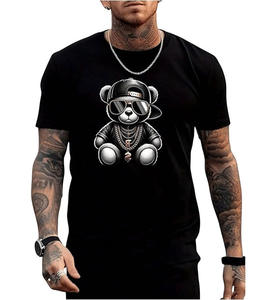 Camiseta de Compresión de Alta Calidad, Personalizada, 100% Poliéster, Tejido de Punto, Hombros Caídos, Manga Corta, Transpirable, para Hombre - Product Image 1