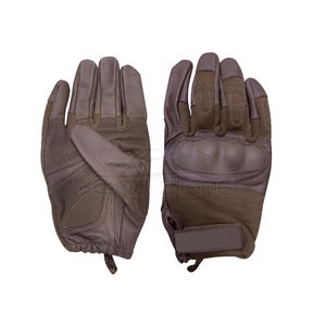 Gants tactiques marron en cuir de chèvre, résistants aux coupures en Kevlar DuPont, gants de travail robustes, de protection et de sécurité. - Product Image 1