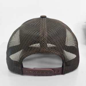 High Quality Leather Patch Flat Brim Camouflage Printing Hunt <b>Cap</b> <b>Camo</b> Trucker Hat Snapback Mesh <b>Cap</b> for Outdoor Hunting <b>Cap</b> - Product Image 5