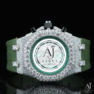 Reloj Mecánico Automático para Hombre Aarva Jewels, con Incrustaciones de Diamantes VVS Moissanite, Estilo Hip Hop, Lujoso, Resistente al Agua, de Acero Inoxidable - Product Image 1