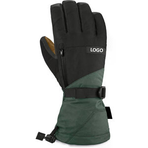 Professional <b>Ski</b> Gloves | Minimalist Stealth All-Black Textured Design | Direct Factory Price - Product Image 4
