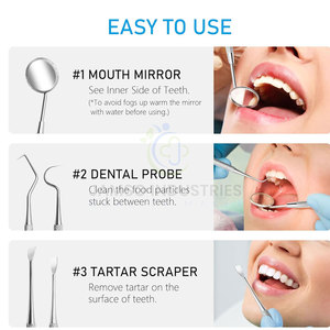 Kit de Herramientas de Cuidado Bucal Premium con Instrumentos Dentales de Acero Inoxidable para una Limpieza e Higiene Profesional - Product Image 4