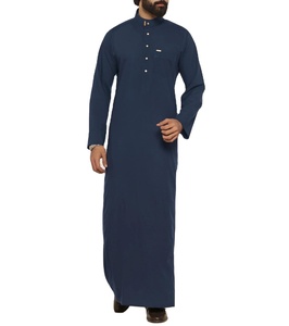 Thobe de luxe gris, Kandura traditionnel, vêtement arabe élégant, Jubba pour homme, doux et respirant, moderne - Product Image 1