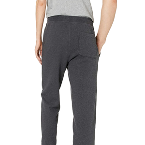 Pantalon de survêtement en coton pour homme, taille élastique, cordon de serrage, poches latérales, décontracté, poids moyen, pour l'automne - Product Image 6