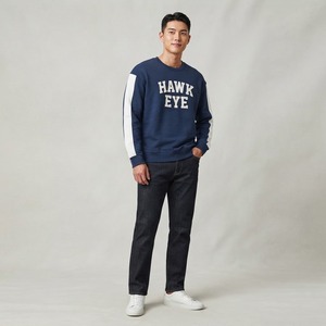 เสื้อฮู้ดดี้ลำลองผู้ชาย HAWK EYE SPORTS รุ่นใหม่ล่าสุดสำหรับฤดูใบไม้ร่วง ผ้าฟลีซ 350 กรัม กันน้ำ พิมพ์ลายรักษ์โลก ทรงหลวมไหล่ตก ใส่สบาย - Product Image 1