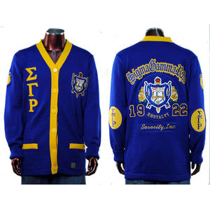 เสื้อคาร์ดิแกนอะคริลิกปักลาย Zeta Phi Beta Sorority สำหรับผู้หญิง |   เสื้อคาร์ดิแกนขนสัตว์ปักลายแบบสั่งทำสำหรับสุภาพสตรีของชมรมนักศึกษาหญิง - Product Image 2