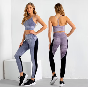 Conjunto de Yoga para mujer, ropa de gimnasio para entrenamiento, conjunto de Yoga transpirable para mujer, conjuntos de Yoga de nailon para adultos - Product Image 4
