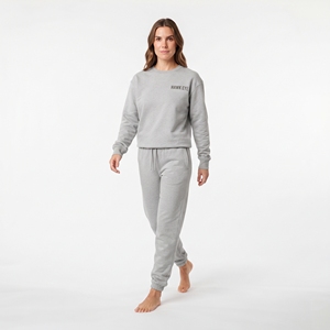 Women's Cotton Crewneck Sweatshirt and <b>Joggers</b> <b>Matching</b> <b>Set</b> Casual Streetwear Athletic Two Piece Sportswear Outfit Tracksuit - Product Image 3