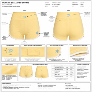 Shorts Deportivos para Mujer Dravelle Club, Color Durazno, Transpirables, Ecológicos, de Spandex/Algodón, con Cintura Ajustable con Cordón, Estilo Casual - Product Image 5