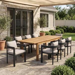 Juego de Mesa de Comedor de Lujo para Exteriores, Muebles Contemporáneos para Patio, Proveedor para Villas, Resorts, Jardines y Terrazas - Product Image 2
