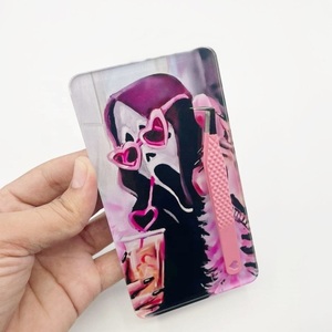 Nuevo diseño único de Halloween hecho en acrílico / Placa magnética para pinzas de extensión de pestañas rosas y diseño personalizado disponible - Product Image 5