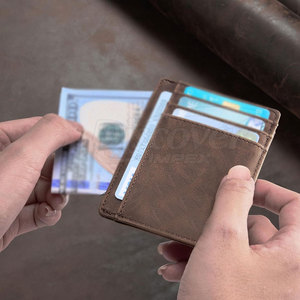 Tarjetero de Cuero Genuino de Nuevo Diseño para Hombre, Tarjetero de Cuero Más Vendido del Fabricante - Product Image 2