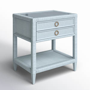 Mesita de Noche de Mimbre DreamCraft con 2 Cajones de Vietnam - Product Image 3