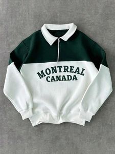 Sweat-shirt unisexe à col rond en coton French Terry, coupe classique, séchage rapide, style décontracté, pour l'automne, Montreal, Canada - Product Image 1