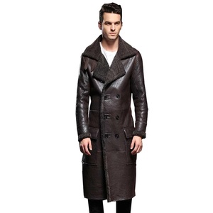 Blouson aviateur en peau de mouton pour homme, style décontracté, B3 Aviator B7 Duster, hiver, écologique, respirant, anti-UV, doublure en sherpa, vintage - Product Image 6