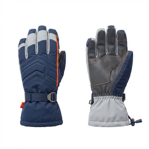 Gants de ski alpins coupe-vent pour l'hiver, avec extérieur imperméable, intérieur isolé, paume résistante et poignet réglable - Product Image 1