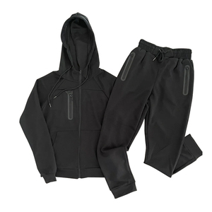 Conjunto de Chándal de Invierno de Alta Calidad para Hombre, Estampado, 2 en 1, Informal, de Forro Polar, Sudadera y Pantalones, Personalizado, Corte Regular - Product Image 1