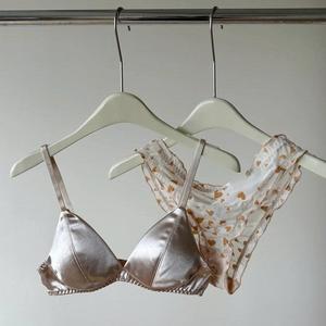 Lady Floral Lace Lingerie Set Sheer Mesh Seductive Push up Bra and <b>Panty</b> 2 Pcs Set - Product Image 1