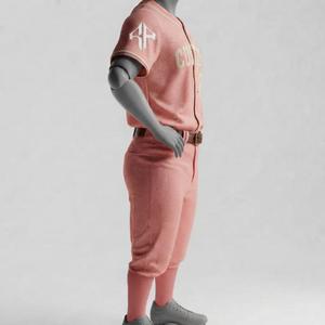 Uniforme de Béisbol con Estampado por Transferencia de Calor y Logotipo Blanco, 100% Poliéster de Alta Calidad, Manga Corta, Transpirable y de Secado Rápido para Hombre - Product Image 4