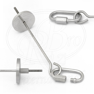 Soporte de Acero Inoxidable para Brochetas de Frutas y Verduras para Pájaros Pequeños, 5 Pulgadas, con Tuerca Ajustable, Plato Redondo para Sostener Frutas y Gancho de Mosquetón - Product Image 2