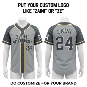 Camisetas de Béisbol Personalizadas 100% Poliéster, Transpirables, de Secado Rápido, Antibacterianas, de Manga Corta, Uniformes Deportivos Personalizados - Product Image 4