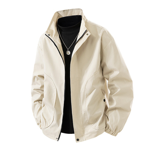 Veste polaire légère pour homme en polyester/coton avec fermeture éclair, coupe-vent décontractée et respirante pour l'hiver SELF - Product Image 1