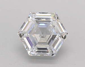1.50 CTW Hexagon <b>Step</b>-Cut Lab Grown Diamond Pair(0.70+0.70) | VVS E-F | IGI Certified - Product Image 5