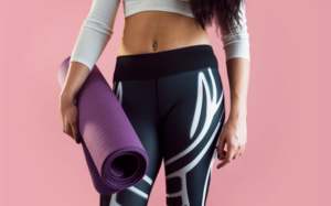 Women's Spandex Yoga Set <b>Crop</b> <b>Top</b> & Leggings 2 Piece Seamless Spandex Workout Gym Fitness Solid Color High Waist Full Length - Product Image 5