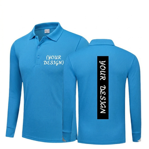 เสื้อยืด DROGEN EXPORT สีฟ้าสำหรับผู้ชาย ระบายอากาศได้ดี ผ้าฝ้ายเจอร์ซีย์ 100% พิมพ์ลายลำลอง 3 มิติ ไซส์พลัส ทรงปกติ เหมาะสำหรับเล่นกอล์ฟ - Product Image 1