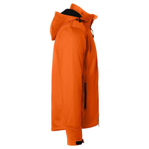 Men's Orange <b>Hooded</b> <b>Fleece</b> <b>Jacket</b> Windproof Full Zip Casual Autumn Outdoor <b>Jacket</b> Polyester Warm Soft <b>Fleece</b> Outerwear - Product Image 4
