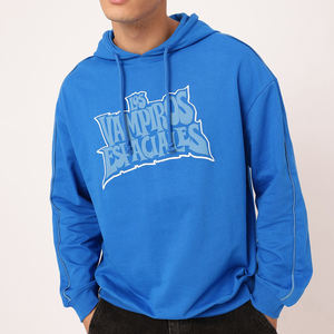 Vente directe usine – Nouveaux sweats à capuche d'hiver 100 % coton pour hommes grandes tailles – Design élégant et tendance avec cordon de serrage et poches, respirant - Product Image 3