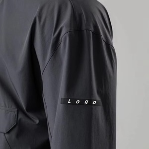 Survêtement personnalisé 100 % coton grande taille pour homme, veste à capuche et pantalon avec poche latérale zippée, style hiver uni avec logo - Product Image 4