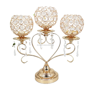 ที่วางเทียนคริสตัลทรงกลมตกแต่งงานแต่งงานของตกแต่งในโรงแรมเชิงเทียนคริสตัลทรงกลม - Product Image 1