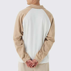 เสื้อโปโลคอปกซิป 1/4 สำหรับผู้ชาย ผ้าฝ้าย 100% ทรงหลวม สกรีนลายตามสั่ง แขนสั้น พิมพ์ลายดิจิตอล - Product Image 6