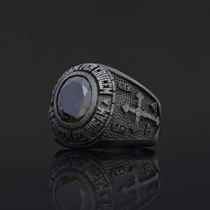 Bague d'Université Personnalisée BOJ RCJ 012 en Argent et Diamant, Unisexe, Cadeau de Remise de Diplôme, Occasions Spéciales, Prix Bas - Product Image 2