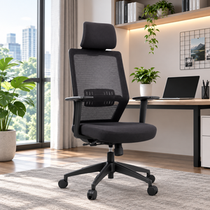 High Back Mesh Office <b>Chair</b> with Adjustable Lumbar Support and Headrest Ergonomic High Back Mesh Executive Office <b>Chair</b> - Product Image 1