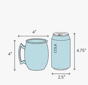 Mug en cuivre rustique émoussé avec finition antique pour les boissons Moscow Mule - Product Image 4