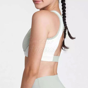 Women Workout Sports Bra High for <b>Running</b> Gym Yoga Fitness <b>Padded</b> Adjustable Straps Breathable Mesh Athletic Activewear Front - Product Image 5