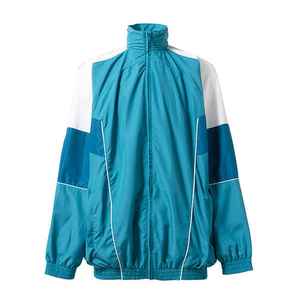 Men's Color Block <b>Windbreaker</b> Jacket Stand Collar Quick Dry Sporty Style 100% Polyester Spring Outerwear - Product Image 5